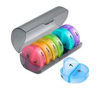 Organizador semanal de píldoras dos veces al día, 7 días, 2 veces al día, para pastillas de vitaminas