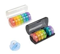 Organizador semanal grande de píldoras 2 veces al día, pastillero diario para 7 días, fácil de abrir con doble protección, pastillero AM PM para medicamentos/vitaminas/aceite de pescado/suplementos