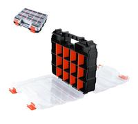 Organizador Tornillos: DEKO Caja Compartimentos con 34 Compartimentos, Caja de Almacenamiento para Tornillos, Clavos y Piezas Pequeñas