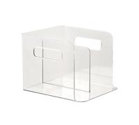 Organizador transparente de acrílico para cartas, organizador de documentos transparente, clasificador de correo compacto y estable para oficinas, escuelas, hogar y cocina, 7,8 x 7,2 x 6 pulgadas