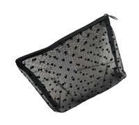 Organizador transparente de gran capacidad, organizador de maquillaje, artículos de aseo personal, organizador de viaje, resistente, diseño de red flocada, bolsas de almacenamiento transparentes para