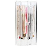 Organizador transparente para joyería soporte para collares largos pulseras colgantes pendientes alfileres y baratijas pequeñas vitrina organizador de joyas estante exhibidor para collares