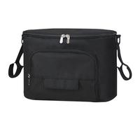Organizador universal para cochecito de bebé, bolsa multifunción, impermeable correas ajustables para los hombros, bolsillos organizadores para pañales, biberón (negro)