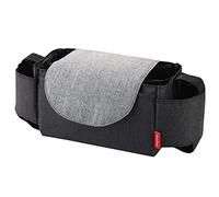 Organizador universal para cochecito de bebé con 2 portavasos aislados, bolsa colgante de almacenamiento para cochecito de bebé, bolsas portátiles para botellas