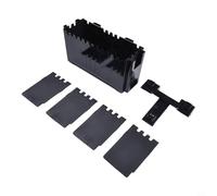 Organizador vertical de caja de terminales de aparejos para cajas Meiho, almacenamiento de cebo impermeable con bloques extraíbles para equipo de pesca de agua dulce, tamaño L (L)