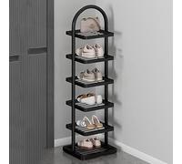 Organizador vertical de zapatos de bambú de 10 niveles para sala de estar familiar, entrada, baño, duradero, plegable y elegante soporte de exhibición de flores