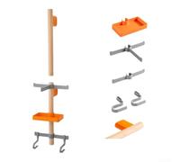 Organizador Vertical para Bicicletas de para madera y ABS con para soporte Deslizante para y para cascos - para estantería Pared 669x176mm(C)