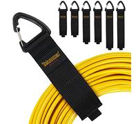 Organizador y Colgador de Cables, Correas de Almacenamiento de Gancho y Bucle Trilancer para Colgar en Paredes para Alambres, Cuerdas, Mangueras, Organización del Hogar, Garaje (2XS, 2xM, 2XL