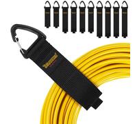 Organizador y Colgador de Cables, Correas de Almacenamiento de Gancho y Bucle Trilancer para Colgar en Paredes para Alambres, Cuerdas, Mangueras, Organización del Hogar, Garaje (2XS, 4xM, 4XL