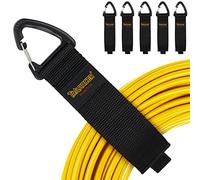 Organizador y Colgador de Cables (Paquete de 6), Correas de Almacenamiento de Gancho y Bucle Trilancer para Colgar en Paredes para Alambres, Cuerdas, Mangueras, Organización del Hogar, Garaje