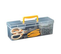 organizadora de herramientas | Cajas de herramientas - de almacenamiento transparente dividida para marcadores, alicates, llaves, tuercas, electrónica, manualidades, cuentas,