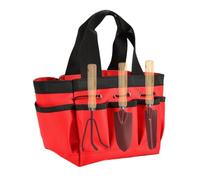 organizadora de Herramientas de jardín de Tela Oxford 600D, 2 Unidades, Impermeable, Gran Capacidad, de Almacenamiento para Herramientas de jardín, Bolso con 12 Compartimentos, Soporte