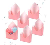 organizadora para el día de San Valentín, 6 piezas de gran capacidad, solución de almacenamiento para niños, recipientes multiusos para flores, aperitivos, tarjetas, uso de cola larga para bodas