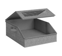 Organizadora para Sombreros - Contenedor de Cartón con Cremallera y Ventana Transparente para Gorras - Almacenamiento Apilable Para Gorras | para Casa Dormitorio Coche Ropa Bufandas Guantes Familia Am