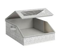 Organizadora para Sombreros - Contenedor de Cartón con Cremallera y Ventana Transparente para Gorras - Organizador de Almacenamiento para Sombreros,Para Hogar Dormitorio Ropa Interior Accesorios de Ve