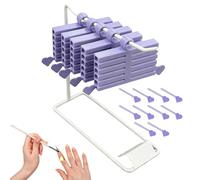 Organizadora para Uñas,Set Portátil de 16 Piezas con Base Impresa en 3D - Estuche para Papel de Transferencia de Uñas - Para Salón, Hogar, Viajes, Bodas, Spa, Cuidado Personal,