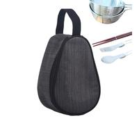 Organizadora para Vajilla De Camping,Contenedor De Platos Exterior Gran Capacidad con Cremallera - Estuche De Vajilla para Viaje - para Senderismo Picnic Playa