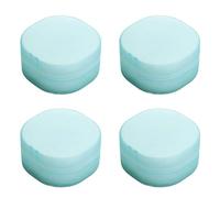 Organizadores cuadrados para cosméticos amigables, estuche de almacenamiento para baño transparente, portátil, resistente para accesorios de almohadillas de algodón, soporte cuadrado para almohadillas