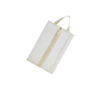 Organizadores de almacenamiento de zapatos de gran tamaño con tecnología resistente a los mohos, diseño de malla transpirable para viajes, equipo de fitness, malla de nailon, beige, S