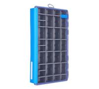 Organizadores de cebos de señuelo, bandeja de tapa transparente, caja de herramientas, separador de cebos, bandejas de almacenamiento de aparejos de pesca, caja de señuelos de tapa transparente