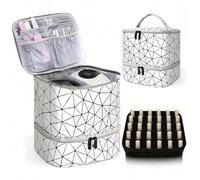Organizadores De Esmalte De Uñas - Bolsa De Almacenamiento De Esmalte De Uñas De Doble Capa | Estuche De Almacenamiento para Bolsas De Uñas | para Lámpara De Uñas De Gel Y Herramientas De Manicura
