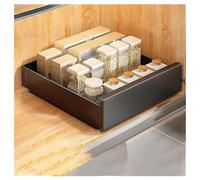 Organizadores de gabinete extraíbles con riel deslizante y nano adhesivo para armarios enmarcados, organizador de fregadero de cocina, cajones deslizantes y estantes enrollables