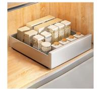 Organizadores de gabinete extraíbles con riel deslizante y nano adhesivo para armarios enmarcados, organizador de fregadero de cocina, cajones deslizantes y estantes enrollables