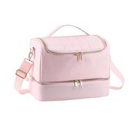 Organizadores de productos de uñas de grado de salón con compartimentos extraíbles, materiales de diseño, perfectos para almacenar 30 botellas de esmalte, bolsas de poliéster a prueba de golpes, a