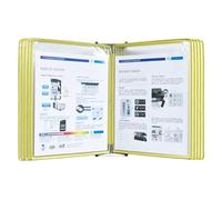 Organizadores De Sistemas De Referencia Montados En La Pared 10 Bolsillos De Exhibición De Carga Fácil Para Soporte De Panel Metálico De Laboratorio De Almacén