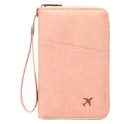 Organizadores impermeables con cremallera para pasaportes con bloqueador y ranuras para tarjetas, cremalleras para viajes de negocios y uso diario, organizador de tarjetas apto para viajes, b, Mass
