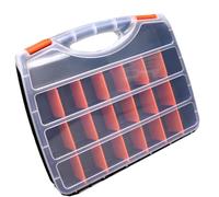 Organizadores multiusos para taller, contenedores extraíbles con asa de transporte para tuercas, tornillos, accesorios, organizador de piezas pequeñas con separadores extraíbles