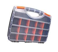 Organizadores multiusos para taller, contenedores extraíbles con asa de transporte para tuercas, tornillos, accesorios, organizador de piezas pequeñas con separadores extraíbles