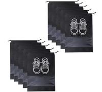 Organizadores no tejidos con ranuras transparentes, bolsas de almacenamiento portátiles con cordón, bolsa de embalaje de tela a prueba de polvo para almacenamiento diario, bolsas de almacenamiento de