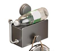 Organizadores y almacenamiento para fregadero de baño, montaje en pared, estante de almacenamiento de baño sin taladrar, diadema y organizador de lazos para el cabello (3)