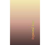 ORGANIZED KAOS: This awesome daily journal and planner, is the perfect place to let all your creative thoughts go wild,organize overwhelming mental ... dumping everything on your mind. 6" x 9".
