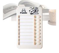 Organized Routine Board - Daily Planning Chart Organizer, 12-Inch Task Block with Feature, Wooden Activity Gear with Feature, Board Functional Styling, Learning Supplies for Family, Classroom