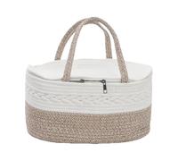 Organizer Basket - de almacenamiento grande, plegable para enfermería, multibolsillo para pañales, mango suave | Changing Table Organizer For Travel Bathroom Bedside Picnic Parent