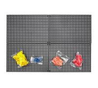Organizer Genie - Kit de inicio de organizador de herramientas de 76 piezas, flexible y especialmente diseñado para sostener todas las herramientas, 4 tableros modulares, 36 soportes de enchufe, 36
