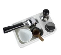 Organizer, Knock Box and Coffee Filter Tamper Holder 25x15x5.7cm, Modern Portafilter Stand for Home Kitchen, Coffee Station Organizer, High Durability