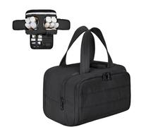 Organizer Makeup Bag, Cosmetic Brush Bag, Travel Toiletry Kit, Waterproof Zippered Makeup Case Organizer Multi Compartment Durable Handle Storage for Cosmetics Toiletries Home Use 11.8x7.3x8.3 Inches