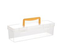 Organizzatore Per Componenti - scatola rigida portatile utensili | contenitore chiaro compartimenti separati con chiusura sicura per officina pinze viti chiavi riparazioni garage attrezz