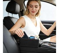 Organizzatore Sedile Auto - Scatola Portaoggetti Compatta Con Adesivo | Organizer Retro Sedile | Per SUV, Camion E Berline | Ideale Per Telefono, Chiavi, Carte E Occhiali Da Sole