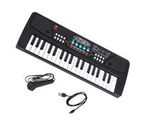 Órgano Electrónico De 37 Teclas Con Micrófono, Teclado De Música Digital Negro, Instrumento Musical De Piano Piano Electrónico Portatil