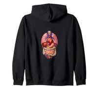 Órganos del Cuerpo Humano Biólogo Sudadera con Capucha
