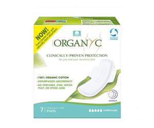 Organyc Almohadillas Bio extra gruesas extendidas (7 uds.)