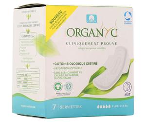Organyc Compresas Gruesas Flux Extra Noche 7 uds