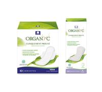 Organyc Pack Compresas Flujo Abundante + Salvaslip Ligero
