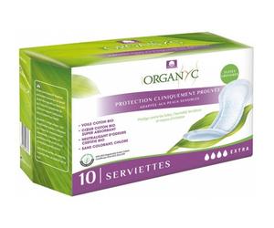 Organyc Protecteur d'Incontinence Extra 10uds