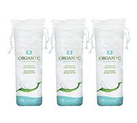 Organyc - Rondas de algodón orgánico 100% certificado - Algodón biodegradable, libre de químicos, para pieles sensibles (210 unidades) - Cosmética diaria. Belleza y cuidado personal
