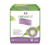 Organyc - Ropa interior antiampollas de algodón orgánico - Protege contra la pérdida de orina no deseada y los malos olores, talla M, paquete de 14